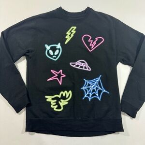 Stray Kids 2nd World Tour Maniac Crewneck Sweatshirt Black